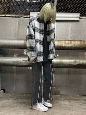 「ADD SEOUL（エーディーディーソウル）のアイテム」を使った、湯原健太さん（メンズ・178cm）の秋コーディネート