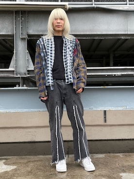 湯原健太さん（メンズ・178cm）の冬コーディネート