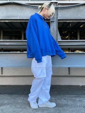 「DANKE SCHON（ダンケシェーン）のアイテム（スウェット）」を使った、湯原健太さん（メンズ・178cm）の冬コーディネート