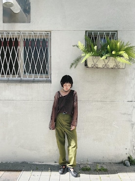 Olivia Lanさん（レディース・158cm）の夏コーディネート