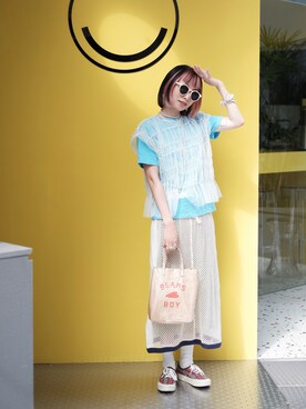 Olivia Lanさん（レディース・158cm）の春コーディネート