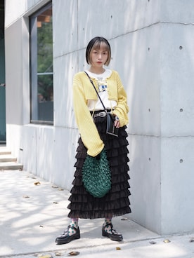 Olivia Lanさん（レディース・158cm）の春コーディネート