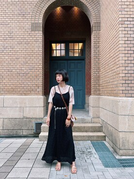 Olivia Lanさん(レディース・158cm)の夏コーディネート