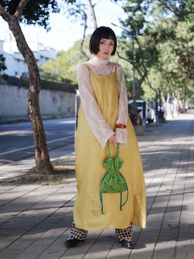 Olivia Lanさん（レディース・158cm）の冬コーディネート