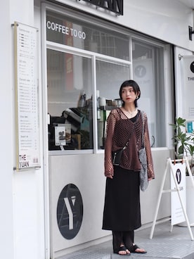 Olivia Lanさん(レディース・158cm)の秋コーディネート