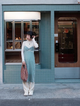 Olivia Lanさん（レディース・158cm）の秋コーディネート