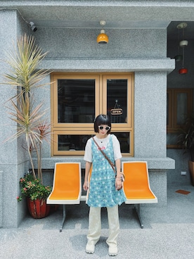 Olivia Lanさん（レディース・158cm）の夏コーディネート