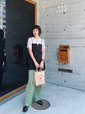 Olivia Lanさん（レディース・158cm）の夏コーディネート