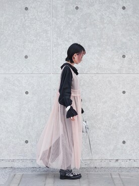 Olivia Lanさん（レディース・158cm）の夏コーディネート