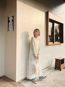 Olivia Lanさん（レディース・158cm）の春コーディネート