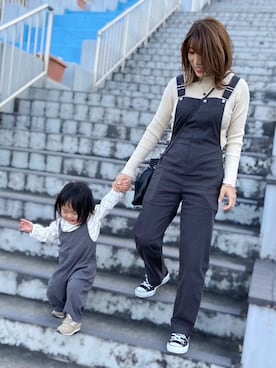 「TODAYFUL（トゥデイフル）のアイテム（サロペット/オーバーオール）」を使った、shiiiihochanさん（レディース・151cm）の夏コーディネート