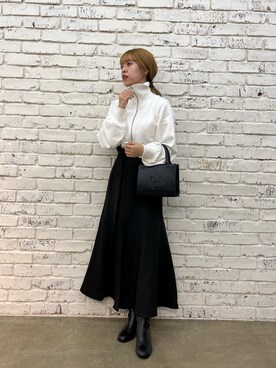 「one after another NICE CLAUP（ワンアフターアナザーナイスクラップ）のアイテム（スウェット）」を使った、C h i iさん（レディース・155cm）の秋コーディネート