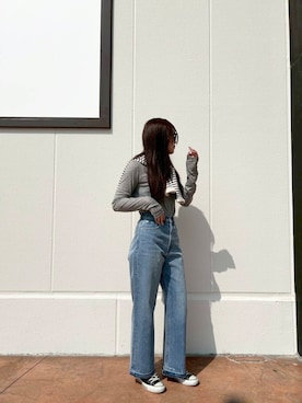 「肩掛け」｜ルノさん（レディース・165cm）の春コーディネート
