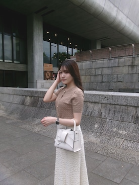 「NATURAL BEAUTY BASIC（ナチュラルビューティーベーシック）のアイテム」を使った、sachikaさん（レディース・160cm）の春コーディネート