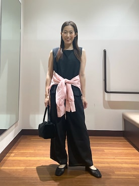 「アイテム（セットアップ）」を使った、shokoさん（レディース・154cm）の春コーディネート