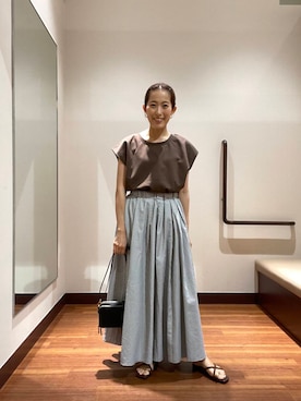 「きれいめ派カットソー」｜itsk1215さん（レディース・154cm）の夏コーディネート