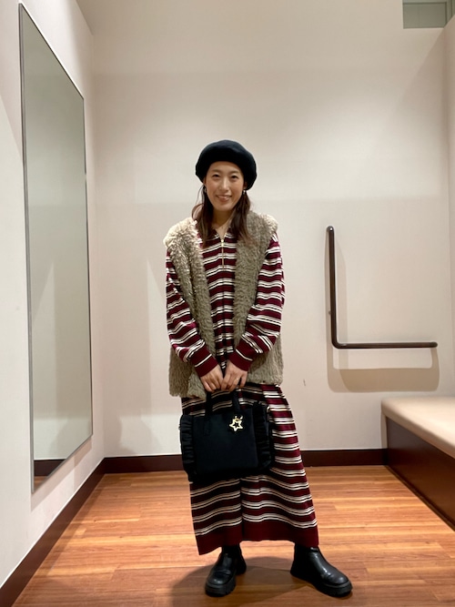 セール】ハーフジップポロワンピース（ワンピース）｜ITEMS