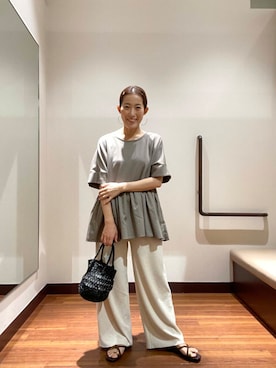 「きれいめ派カットソー」｜itsk1215さん（レディース・154cm）の夏コーディネート