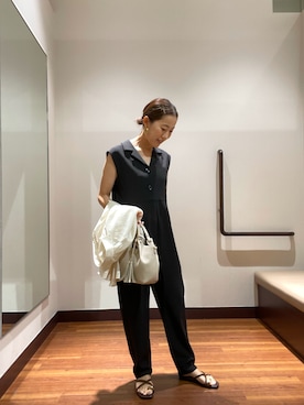 「イエベ春」｜「アイテム（つなぎ/オールインワン）」を使った、itsk1215さん（レディース・154cm）の夏コーディネート