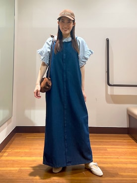 「SMELLY（スメリー）のアイテム（帽子）」を使った、shokoさん（レディース・154cm）の春コーディネート