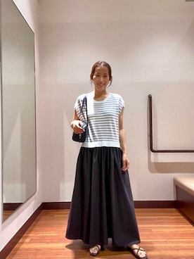 「アイテム（ボストンバッグ）」を使った、itsk1215さん（レディース・154cm）の夏コーディネート