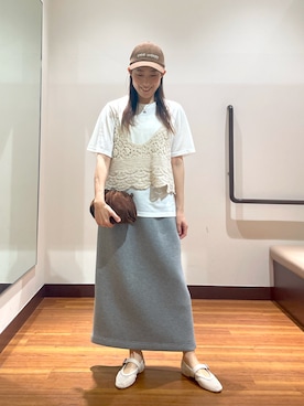 「SMELLY（スメリー）のアイテム（帽子）」を使った、shokoさん（レディース・154cm）の春コーディネート