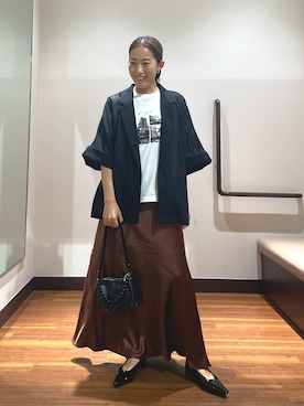 「アイテム（ジャケット/アウター）」を使った、shokoさん（レディース・154cm）の秋コーディネート
