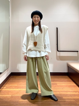 「SMELLY（スメリー）のアイテム」を使った、shokoさん（レディース・154cm）の春コーディネート