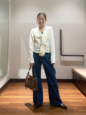 「KBF（ケイビーエフ）のアイテム」を使った、shokoさん（レディース・154cm）の秋コーディネート
