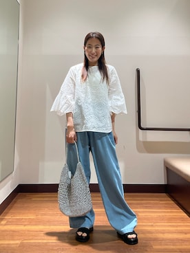 「KBF（ケイビーエフ）のアイテム（シューズ）」を使った、shokoさん（レディース・154cm）の春コーディネート