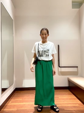 「RODE SKO（ロデスコ）のアイテム（サンダル）」を使った、itsk1215さん（レディース・154cm）の夏コーディネート