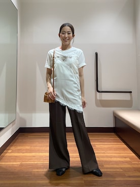 「URBAN RESEARCH Sonny Label（アーバンリサーチサニーレーベル）のアイテム（バッグ）」を使った、shokoさん（レディース・154cm）の夏コーディネート