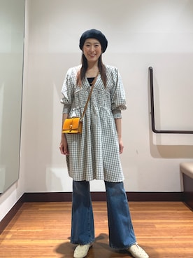 「URBAN RESEARCH Sonny Label（アーバンリサーチサニーレーベル）のアイテム（バッグ）」を使った、shokoさん（レディース・154cm）の春コーディネート