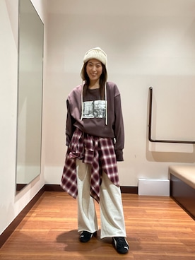 「SENSE OF PLACE by URBAN RESEARCH（センスオブプレイスバイアーバンリサーチ）のアイテム（シャツ/ブラウス）」を使った、itsk1215さん（レディース・154cm）の秋コーディネート