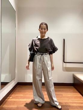 「帰省コーデ」｜「アイテム（パンツ）」を使った、itsk1215さん（レディース・154cm）の夏コーディネート