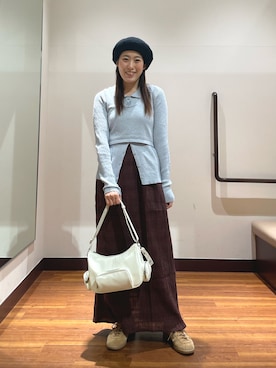 「URBAN RESEARCH Sonny Label（アーバンリサーチサニーレーベル）のアイテム（スカート）」を使った、shokoさん（レディース・154cm）の春コーディネート