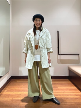 「SMELLY（スメリー）のアイテム」を使った、shokoさん（レディース・154cm）の春コーディネート