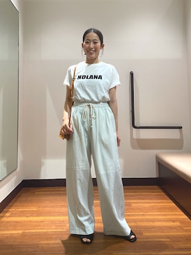 「RODE SKO（ロデスコ）のアイテム」を使った、shokoさん（レディース・154cm）の夏コーディネート