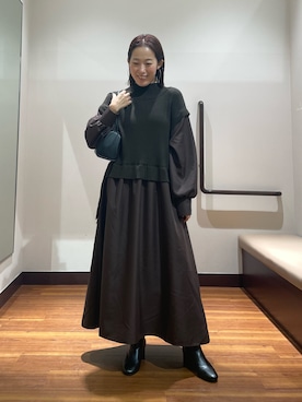 「RODE SKO（ロデスコ）のアイテム」を使った、shokoさん（レディース・154cm）の秋コーディネート