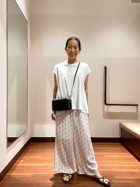 「きれいめ派カットソー」｜「アイテム（パンツ）」を使った、itsk1215さん（レディース・154cm）の夏コーディネート