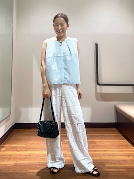 「KBF（ケイビーエフ）のアイテム（アクセサリー）」を使った、shokoさん（レディース・154cm）の夏コーディネート