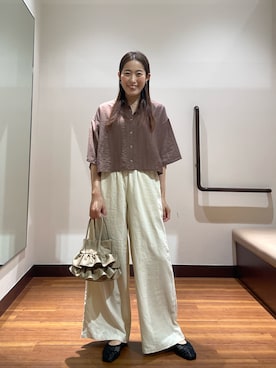 「RODE SKO（ロデスコ）のアイテム（シューズ）」を使った、shokoさん（レディース・154cm）の春コーディネート