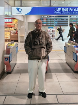 「KAPITAL（キャピタル）のアイテム」を使った、すさのさんさん（メンズ・182cm）の春コーディネート