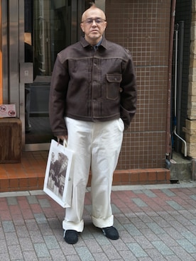 「KAPITAL（キャピタル）のアイテム」を使った、すさのさんさん（メンズ・182cm）の春コーディネート