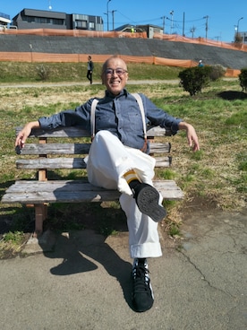 「Y-3（ワイスリー）のアイテム」を使った、すさのさんさん（メンズ・182cm）の春コーディネート