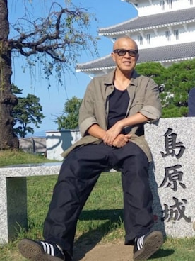 「アイテム（トップス）」を使った、すさのさんさん（メンズ・182cm）の秋コーディネート