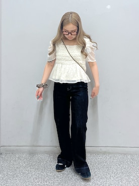 「FREE'S MART（フリーズマート）のアイテム」を使った、momokoさん（骨格ストレート・レディース・153cm）の夏コーディネート