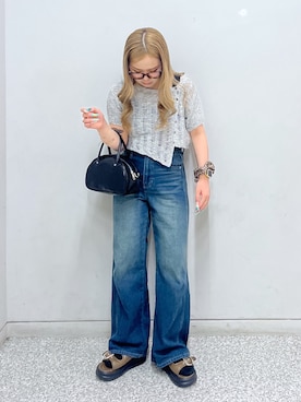 「アイテム（サンダル）」を使った、momokoさん（レディース・153cm）の夏コーディネート