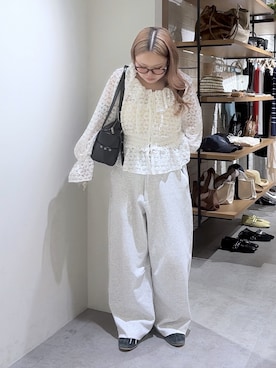 「レディースファッション」｜momokoさん（レディース・153cm）の春コーディネート