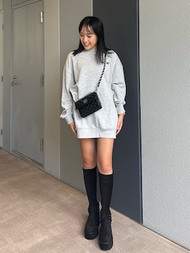 高松千彩さん（骨格ナチュラル・レディース・160cm）の秋コーディネート